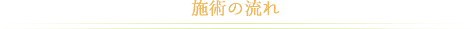 施術の流れ 